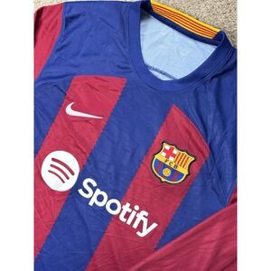 Nike FC Barcelona 2023-24 Home Jersey - Stadium Version - Long Sleeve Large